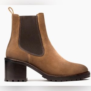 Thursday Boot Company Women's Tan Suede Chelsea Ankle Boots